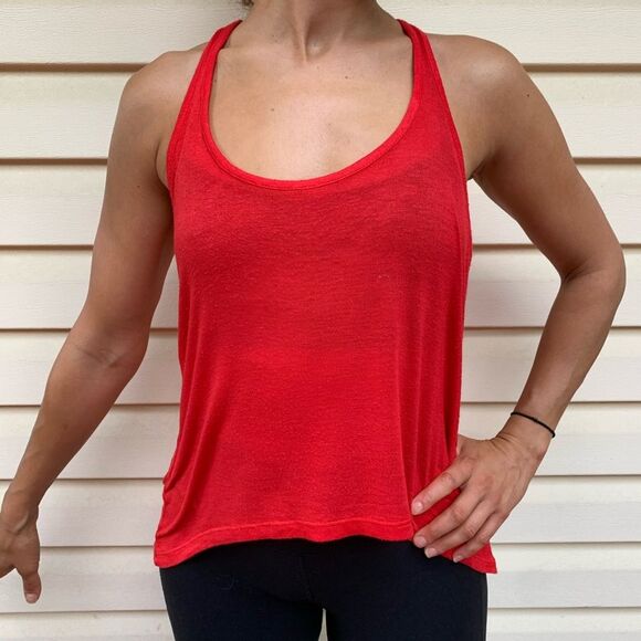 Daydreamer LA red asymmetrical tank top size Small - Picture 1 of 6